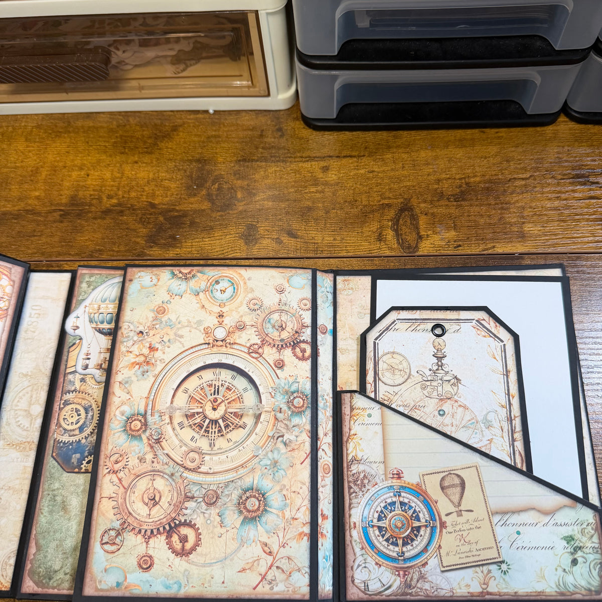 Steampunk Handmade Folio Album