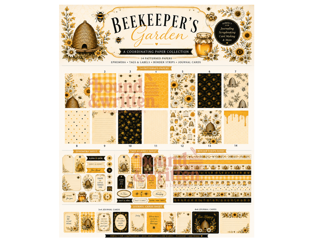 Beekeeper's Garden Themed Paper Pack