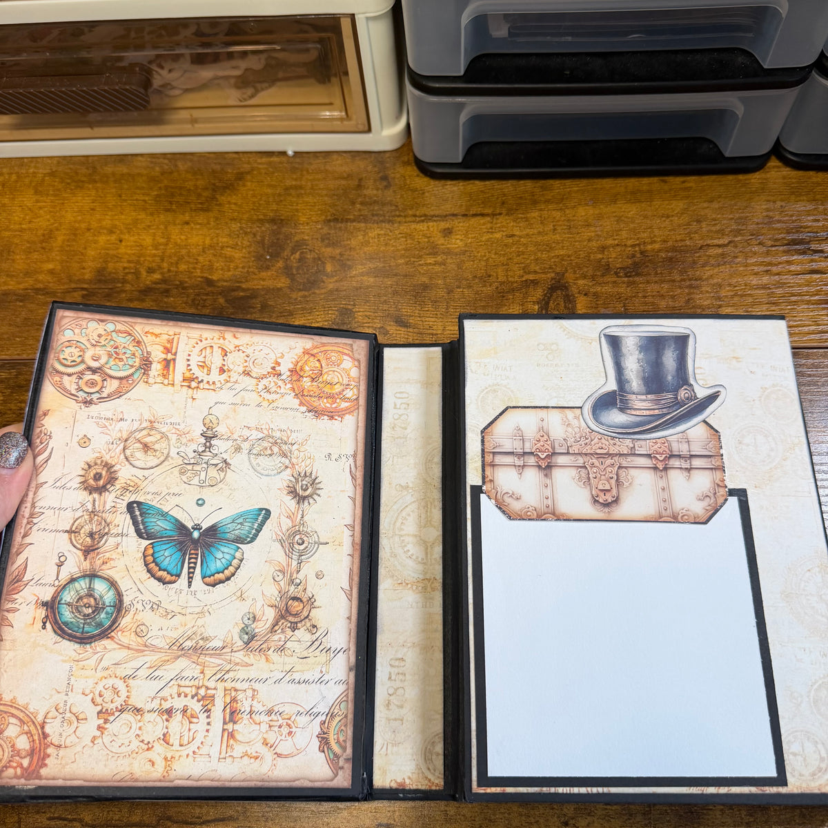 Steampunk Handmade Folio Album