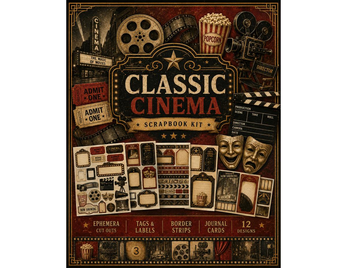 Classic Cinema Themed Paper Pack