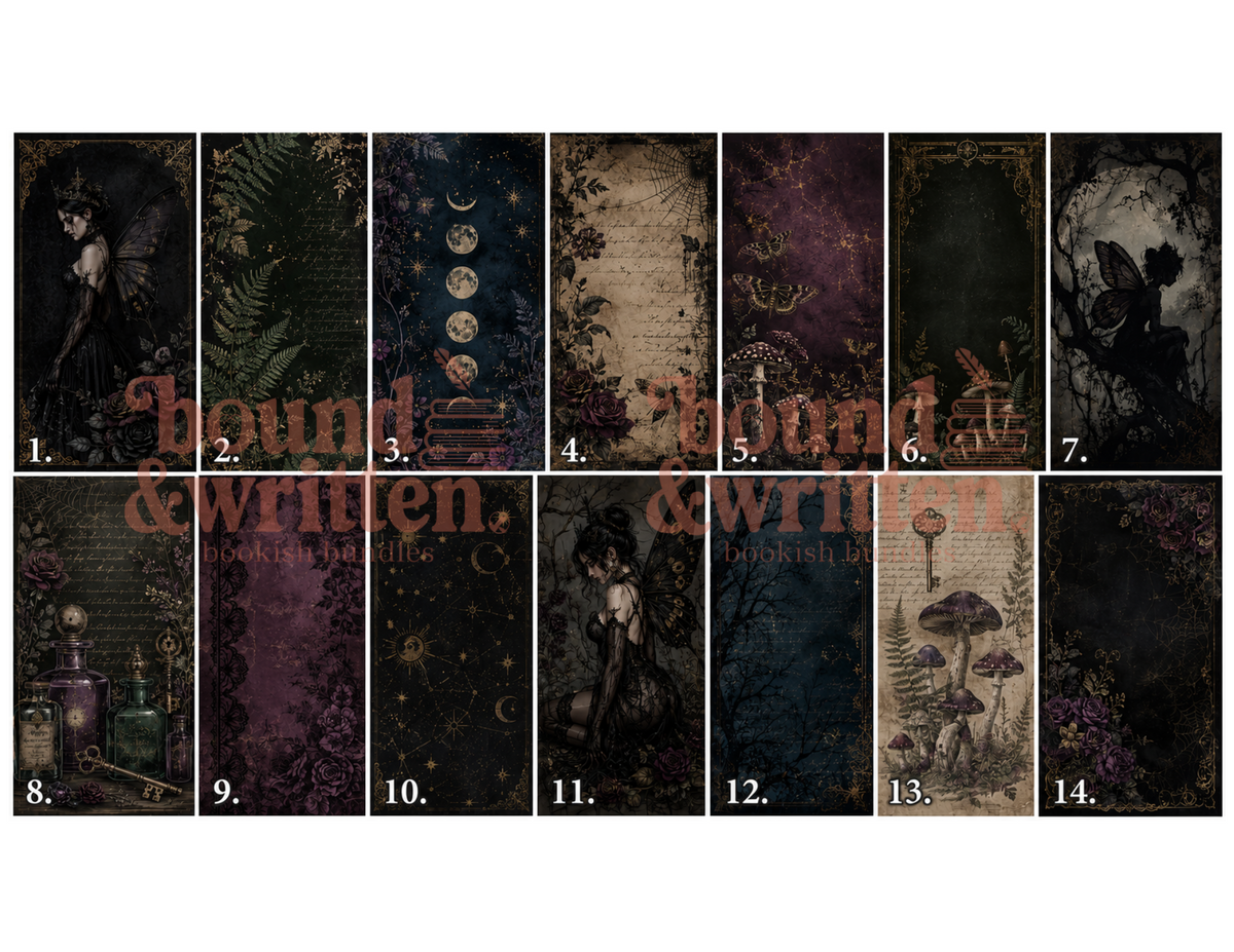 Gothic Fairies Themed Paper Pack 2
