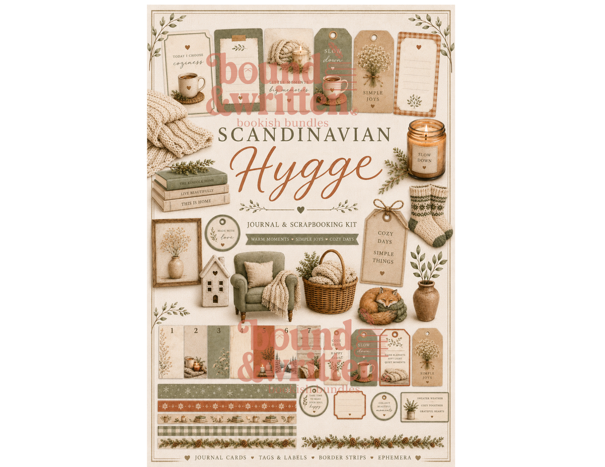 Scandinavian Hygge Themed Paper Pack