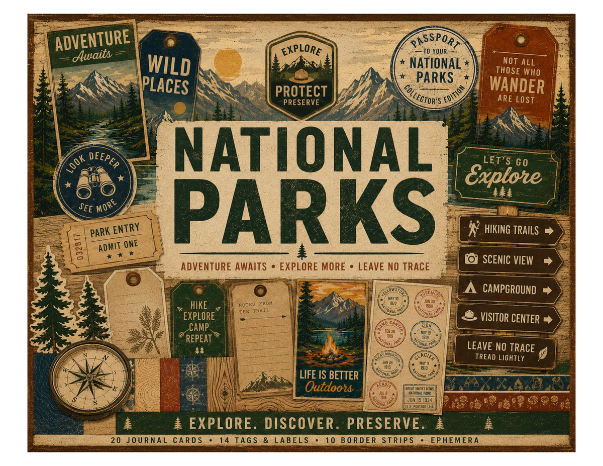 National Parks Themed Paper Pack