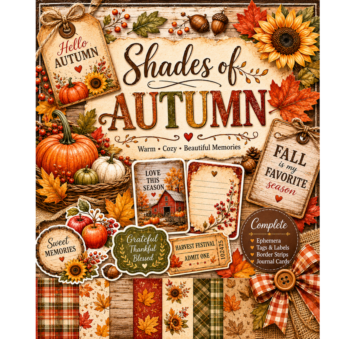 4 Seasons Themed Paper Collection