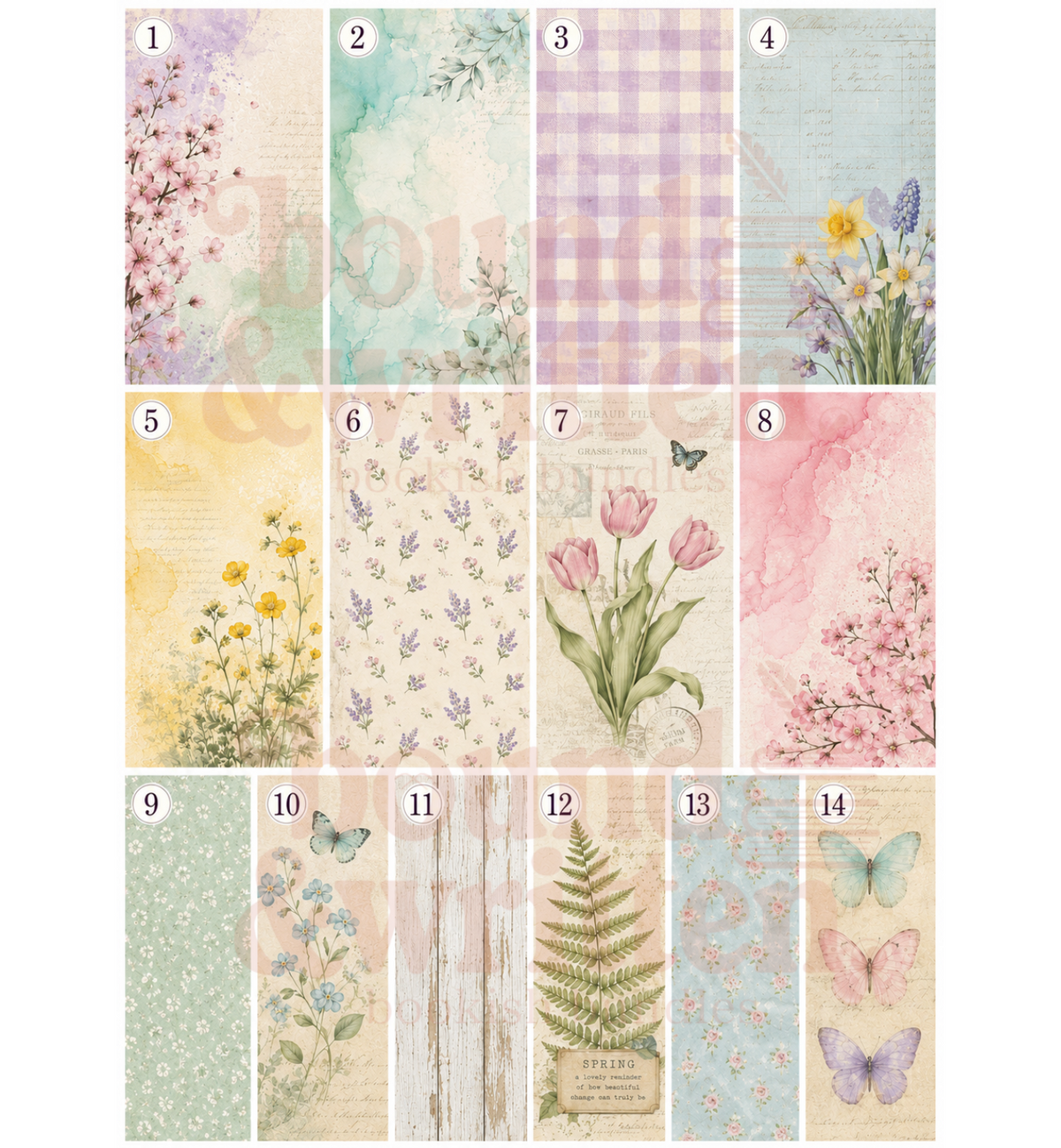 April Showers, May Blooms Themed Paper Pack