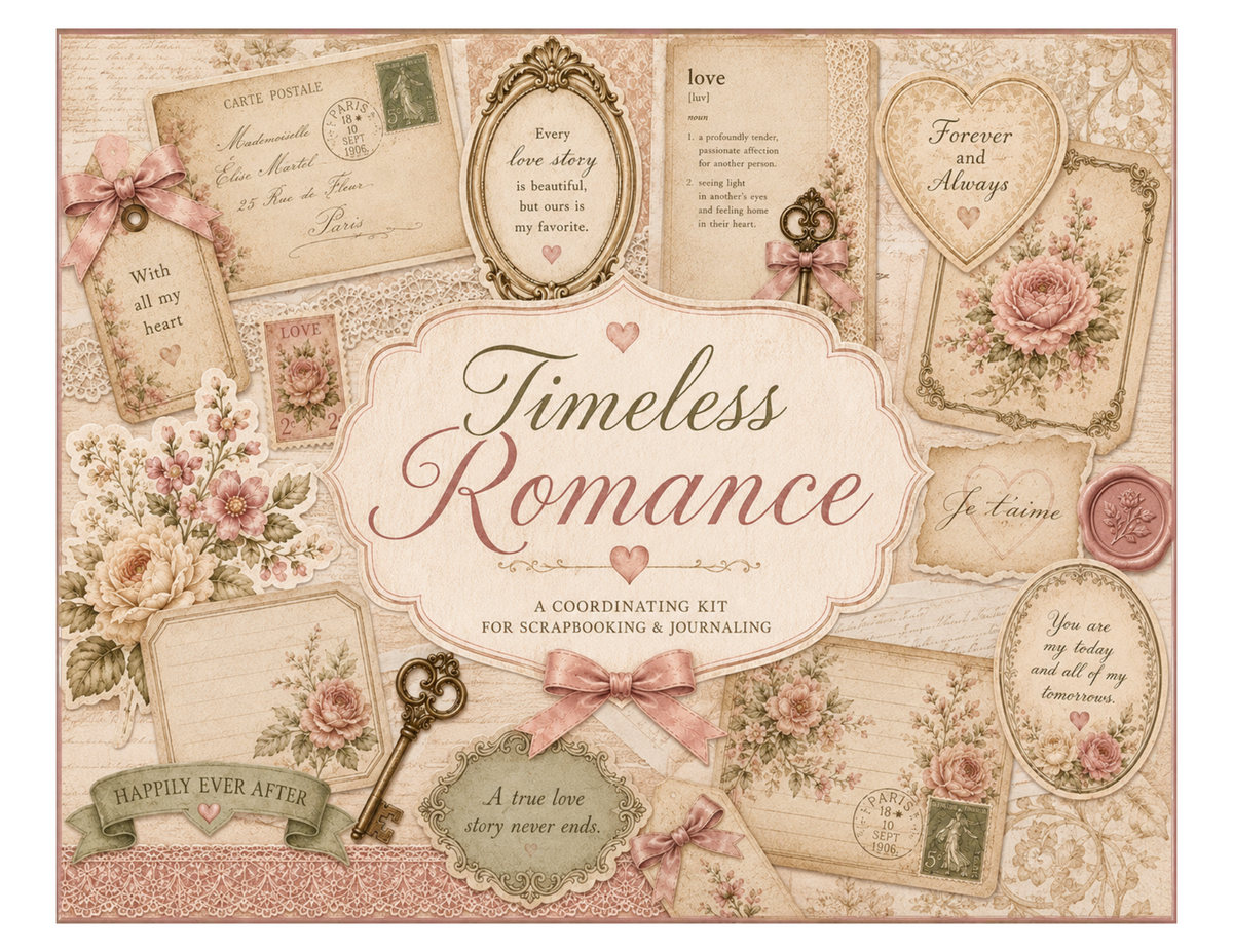 Timeless Romance Themed Paper Pack