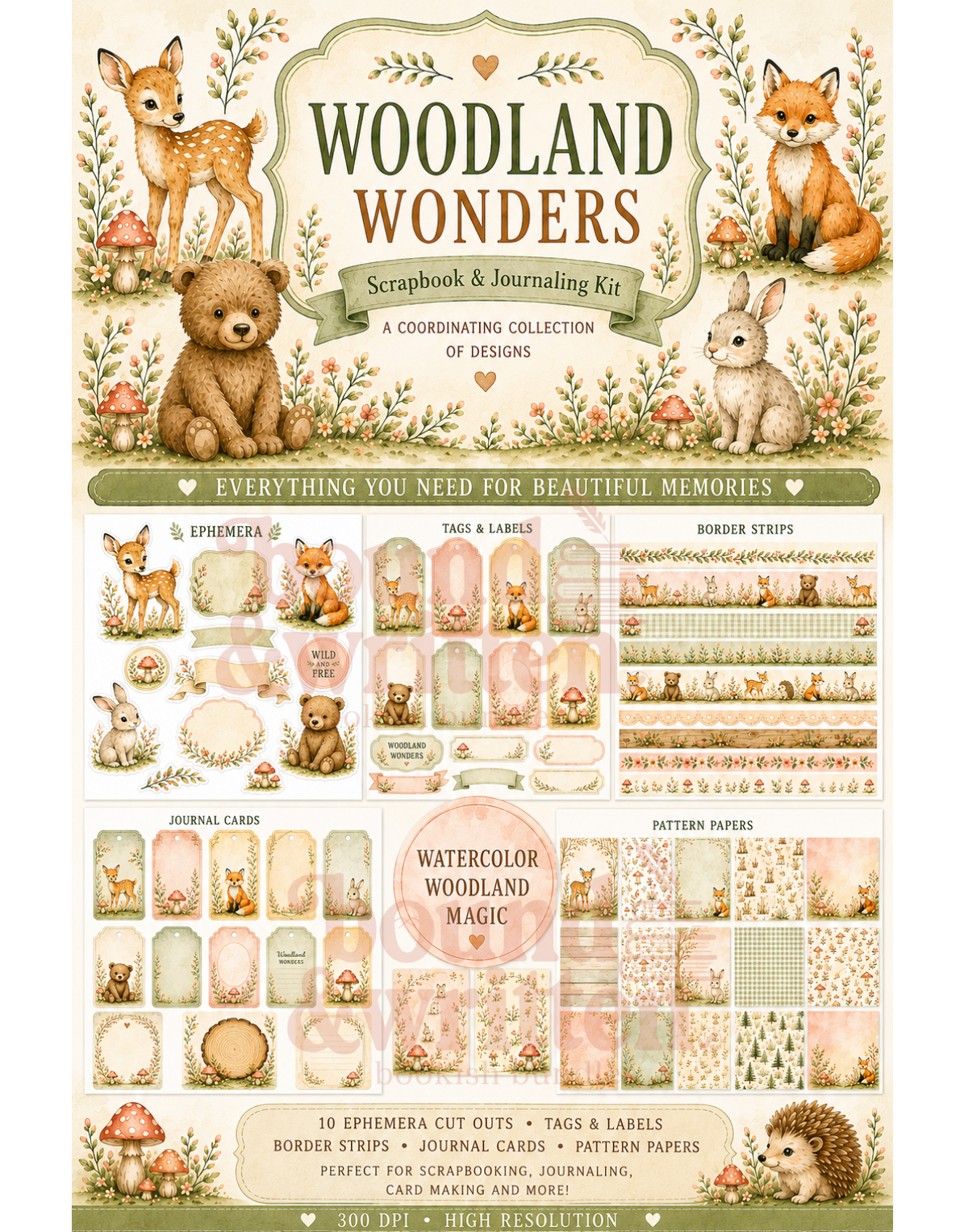 Woodland Wonders Themed Paper Pack